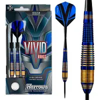 Harrows Vivid Blue Brass - Dartpijlen