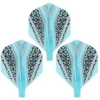 Cuesoul - Tero Flight System AK4 Black Pattern - Blue Standard - Dart Flights