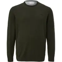 S.oliver trui Plus Size met logo donkergroen male | Maat: 2XL