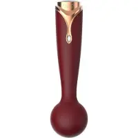 Viotec - Firelick - Mini Vibrator - Wand Vibrator - Goud en Wijnrood - Luxueus Zacht Siliconen