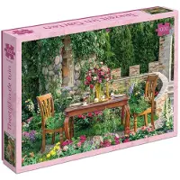 Tucker's Fun Factory Theetijd in de Tuin Puzzel (1000 stukjes)