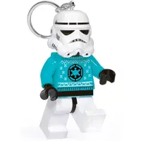 LEGO Stormtrooper in kersttrui sleutellampje