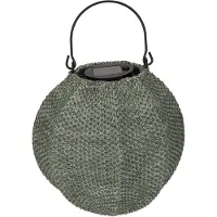 Jens Living Solar Lantaarn Indy Groen/Wit