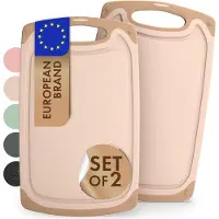 Blumtal Snijplank Kunststof Variera - BPA Vrij - 25 x 15 cm - Beige - Set van 2