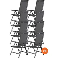 Hartman Set van 8 - Salvatore verstelbare tuinstoel