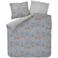 Pip studio Dekbedovertrek Jabali Flower - Blauw 200x200/220 cm