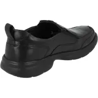 Hush puppies Heren Harold Leren Slip-on Flats (Zwart)