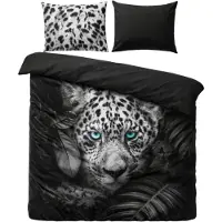 Pure Dekbedovertrek Micropercal Blue Eyes - anthracite 140x200/220cm