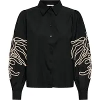 JDY Blouse 'JDYARIELLE' crème / zwart