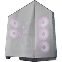 Mars Gaming MC-3GFPRO, Gaming Behuizing ATX, Drievoudig Gehard Glas, 2X ARGB Ventilatoren 120mm, Verticale Montage van Grafische Kaarten
