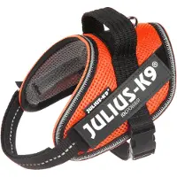 JULIUS K-9 IDC POWAIR harnas - oranje - Maat M/0: Borstomvang 58 - 76 cm