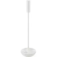 Sigor Nucandle LED oplaadbare tafellamp, wit, IP54, dimbaar Nucandle,, wit / opaal, Woon-/ Eetkamer, Aluminium
