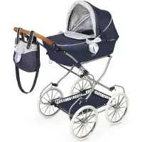 Decuevas Foldable Doll Carriage With Handbag Up To 48 Cm Blauw Kinderen