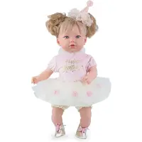 Marina & Pau Alina Party In Case Soft Body Doll 45 Cm Roze Kinderen