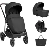 Kikkaboo Chiara 3 In 1 Baby Stroller With Carrycot Zwart Kinderen