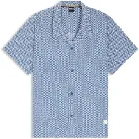 HUGO BOSS BOSS Black overhemd blauw patroon
