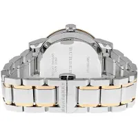 Burberry BU9127 Zilverkleurige wijzerplaat Tweekleurig Dameshorloge