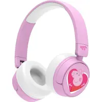 OTL TECHNOLOGIES Peppa Pig - Love - draadloze kinderkoptelefoon - volumebegrenzing - lange batterijduur - microfoon - inklapbaar
