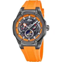 Lotus Analoog horloge oranje