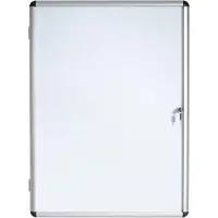 BI-Office Enclore Indoor Vitrine Magnetisch 4 x A4 Afsluitbaar 50 (B) x 67,4 (H) cm Wit
