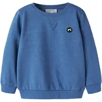 Name it Sweatshirt 'NMMVimo' blauw / zwart / wit
