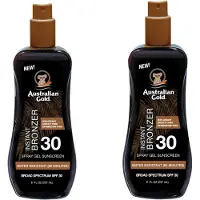 Australian Gold SPF 30 Spraygel met Bronzer - 2 x 237 ml - voordeelverpakking- multipack