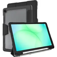 Cazy tablet Hoes geschikt voor Samsung Galaxy Tab A11 Plus / A9 Plus - Military Grade TriFold Bookcase - Zwart