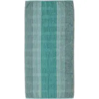 Cawö Handdoek Cawö Cashmere Stripes Turquase (set van 3)