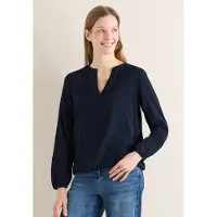 Cecil Dames Blouse in effen kleur - Blauw - L