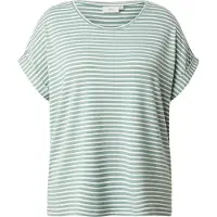 ONLY Carmakoma Shirt 'CARMoster' smaragd / wit