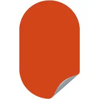 Groovy Magnets Ovaal Magneetsticker - Rood