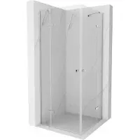 Mexen Roma Duo scharnier douchecabine 90 x 90 , transparant, chroom - 854-090-090-02-00