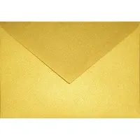 Netuno Metallic (parelmoer) gouden enveloppen C6 - 114 x 162 mm - A6 - 25 stuks - NK natgelijmde - 120 gram - Aster Metallic -