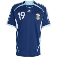 Adidas Tricot 'Argentina Away 2006 Messi' lichtblauw / donkerblauw / wit