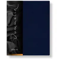 Dommelin Topper Hoeslaken 5-9 cm Navy (Percal 200TC)-180 x 210 cm