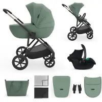 Kinderkraft Kinderwagen Prime3 PRO 3-in-1 Dark Green