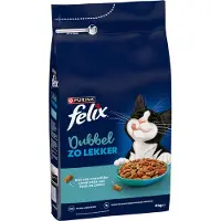Felix Kattenvoer Droog Dubbel Zo Lekker Adult Zalm & Zeevis 4 kg