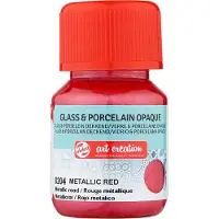 Art Creation Glass &amp; Porcelain Paint Opaque 30 ml Metallic Green (8201)