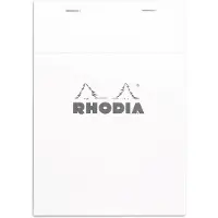 Rhodia notitieblok nr. 16 A5 geruit - wit 6" x 8 1/4" (16201C)