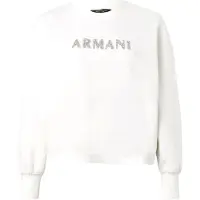 Armani Exchange Sweatshirt zilver / offwhite