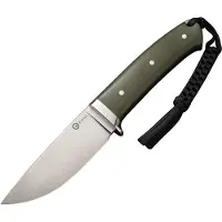 CIVIVI Cloud Peak C23044-2 Satin Nitro-V, OD-Green G10, Nickel Silver Guard, vaststaand mes