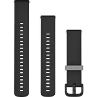 Garmin Quick release - Horlogeband - Siliconen - 20 mm - Zwart - Geschikt voor Vivoactive 5