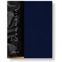 Dommelin Topper Hoeslaken 5-9 cm Navy (Percal 200TC)-90 x 220 cm