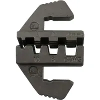 SW-Stahl 42585L-H persbekken voor ongeïsoleerde kabelschoenverbinders I perstang wisselbekken I voor krimpverbinders 0,5 mm² / 2,5 mm² / 8-10 mm² I bekken voor perstang