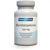 Nova vitae Nova Vitea Benfotiamine (Vitamine B1) 150 mg (180 vegicaps)
