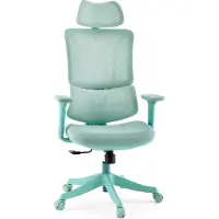 MyBuero Bureaustoel / Draaistoel Ergomy Colore 3D netstof / Zitting stof salie