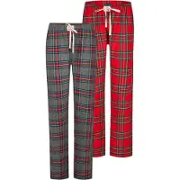 Happy Shorts Pyjamabroek ' Christmas ' blauw / grijs / rood