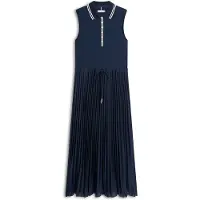 Tommy Hilfiger 1985 Pleated Polo Dress Dark Night Navy Size: XL | Maxi Dresses Outlet | Dames | Blauw