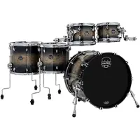 Mapex Saturn VI 22" 5pc Saturn VI Studioease Shell Pack Black Ink Burst
