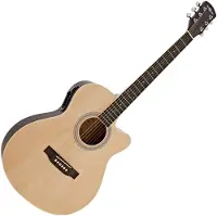Gear4Music Single Cutaway Electro Acoustic Guitar by Blue